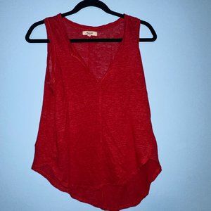 Madewell | Linen Split-Neck Tank